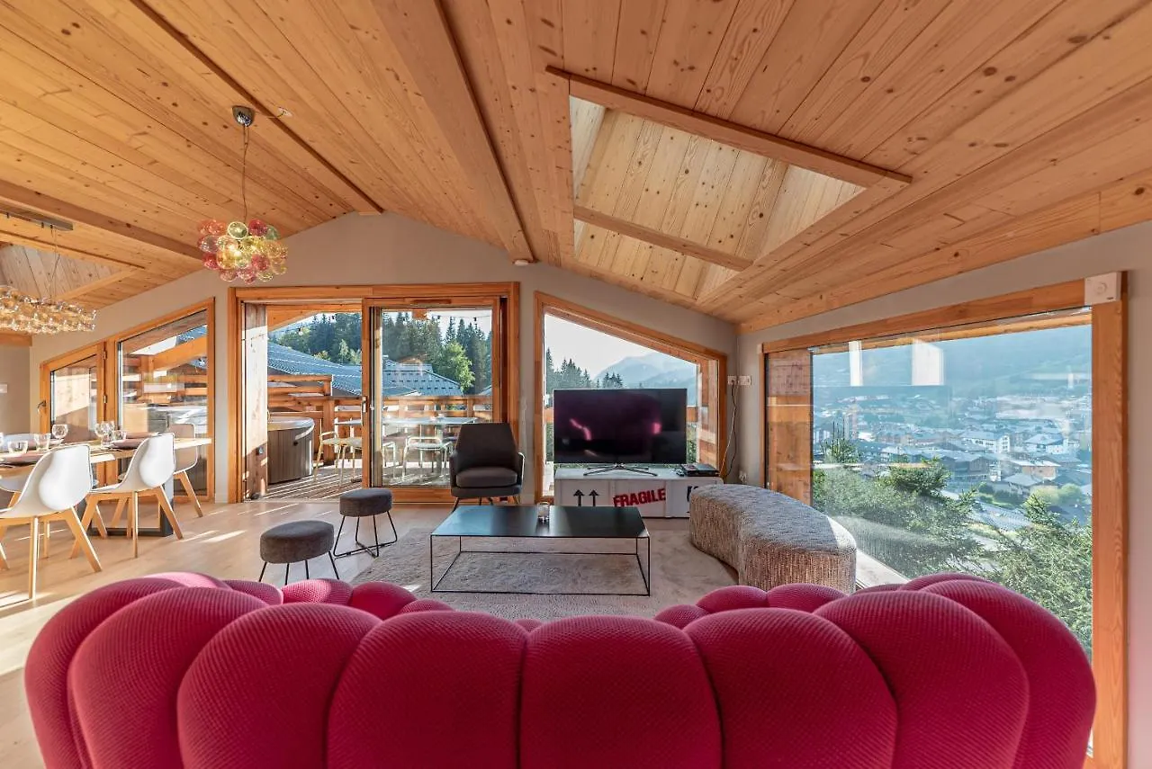 Nouveau ! Chalet Octopussy Avec Jacuzzi Et Sauna, 4 Chambres Pour 8 Personnes Les Gets